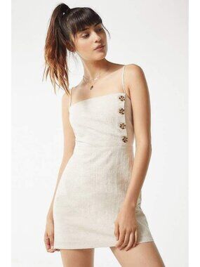 Urban Outfitters | Small | Riley Linen-Blend Mini Dress